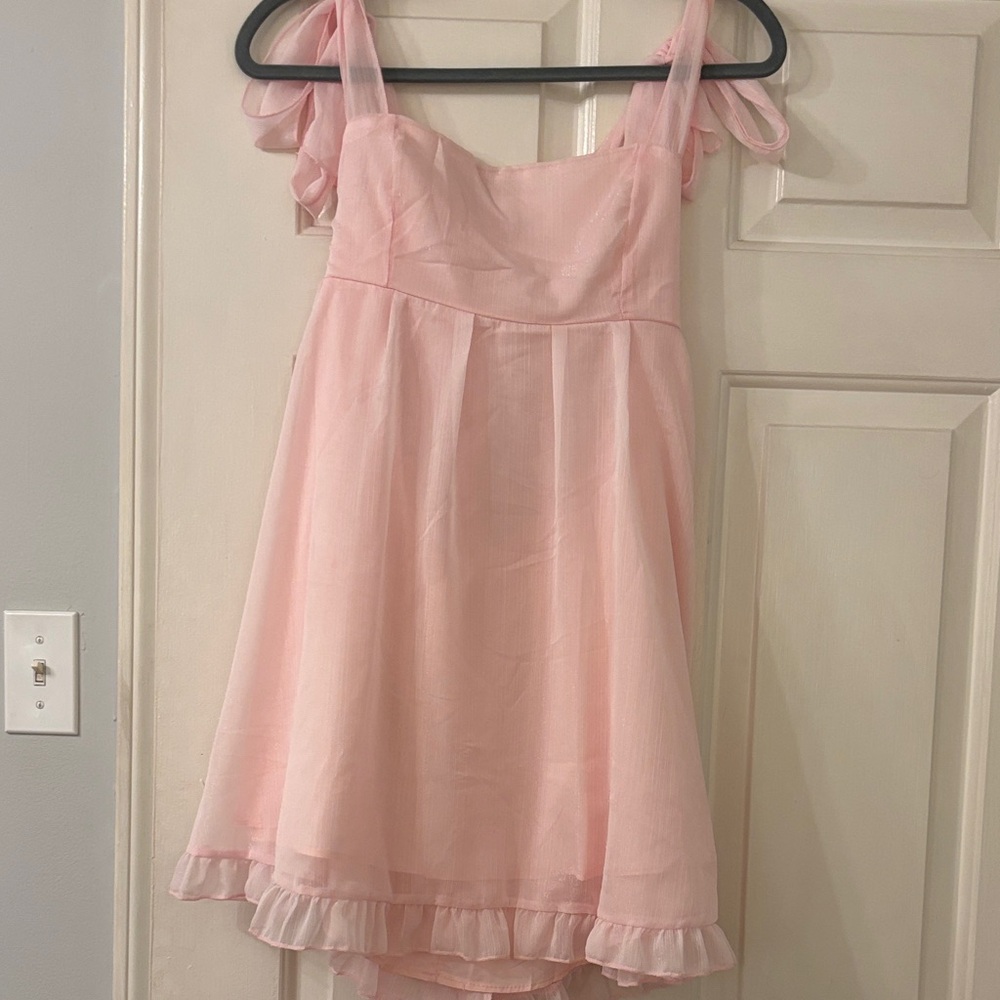 Pink Ruffle Dress